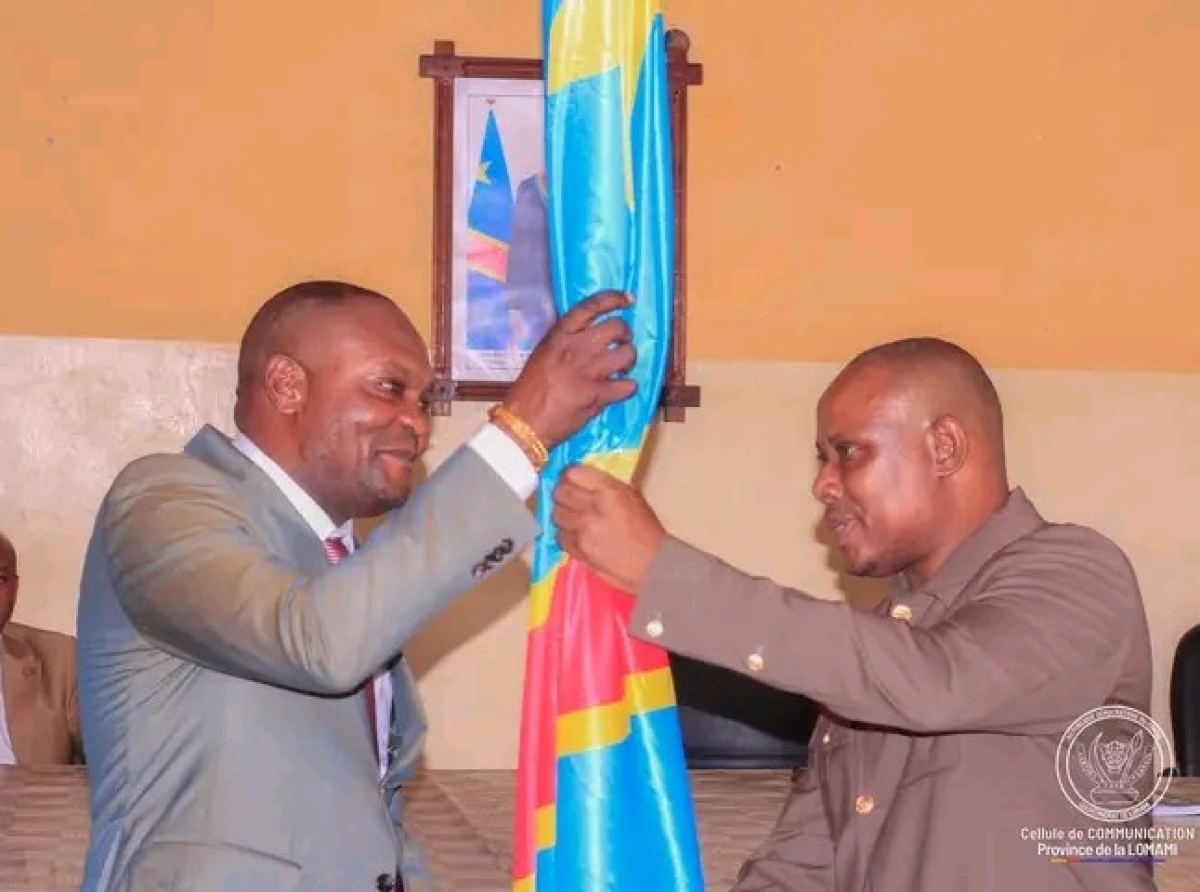 Remise-reprise au gouvernorat de Lomami : Jean-Claude Lubamba Mutombo cède le bâton de commandement à Iron-Van Kalombo Musoko
